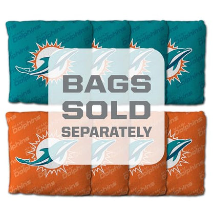 YouTheFan NFL 2' x 4' Slogan Series Professional Wood Cornhole Game - color: Miami Dolphins