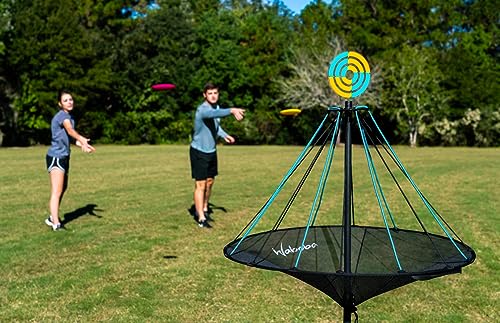 Waboba Hitman Flying Disc Target Game, 2 in 1 Foldable Throwing Garden Game with 4 Silicone Wingman Discs Included, Fun for All Ages, One Size