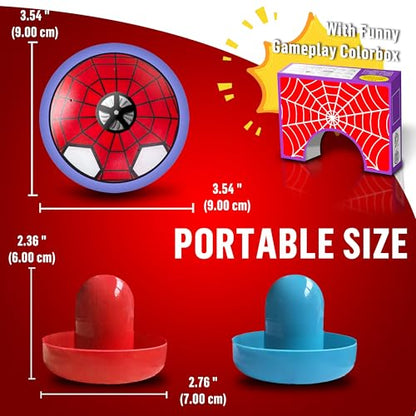 Tabletop Air Hockey Game for Kids,Hover Shell Strike Toy,Tabletop or Floor Multiplayer Sports Game for Ages 4-10,Boy Birthday Gifts-Boy Toys Age 4 6 7 8 9 10 Year Old,Ice Hockey Football