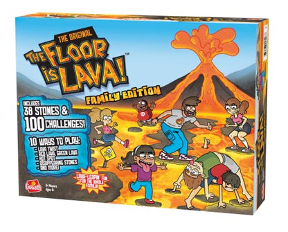 The Original The Floor is Lava! Family Edition - Interactive Game for Kids and Adults - Promotes Physical Activity - Indoor and Outdoor Safe