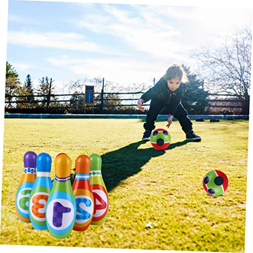 Portable Mini Bowling for Indoor and Outdoor Play Solid PU Pins with Balls Non-Toxic Sports for Family Fun and Educational Development