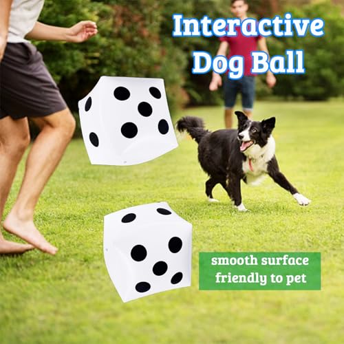 3Pack 13 Inch Jumbo Inflatable Dices,Fun Giant Large Inflatable Dice for Indoor Outdoor Board Game,Pool Party,Lawn Floor Games