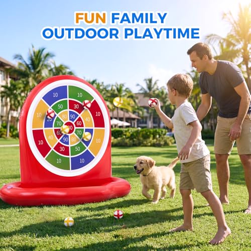 Pool Toys for Kids, Inflatable Dart Board Toss Water Game, Giant Pool Games for Kids, Swimming Pool Floats, Beach Yard Outdoor Play, Summer Party Birthday Gift 3 4 5 6 7 8 9 12 Yrs Boy Girl Teen Adult
