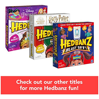 Spin Master Games Hedbanz Blast Off! Guessing Game with 25 Bonus Cards, Family Game Night for Kids and Families Ages 6 and up (Amazon Exclusive) - style: Hedbanz Blast Off, Includes 25 Bonus Cards