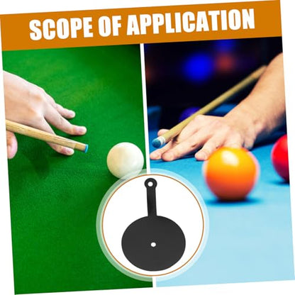 BESPORTBLE 2pcs Billiards Aim Improvement Mat Billiards Training Mat Pool Table Accessories Dot Aiming Cue Chalk