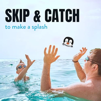 Activ Life The Ultimate Water Skip Balls, Water Bouncing Ball for Swimming Pool, Beach Toys for Friends, Family, Kids and Adults - style: Penguins