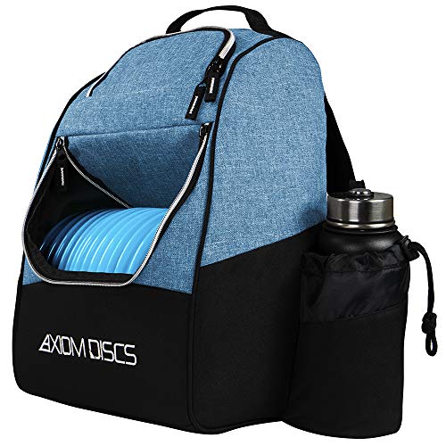 Axiom Discs Shuttle Disc Golf Backpack Bag (Choose Your Style and Color) - color: Heather Teal, style: Without Velcro Side Panel