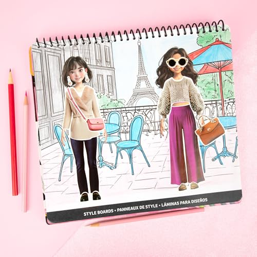 Fashion Angels Luxe Life High Fashion Design Set, Includes 500+ Stickers with Style Boards, Garments, Accessories & Fabric Swatches, Creative Fashion Design Kit for Kids Ages 6+ - style: Luxe Life