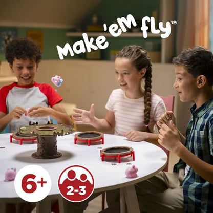 Pigs on Trampolines Board Games – Family Game, Kids Games, Multi-Player, Board Games for Family Night, Preschool Toys, The Muddiest Pig Wins The Game, Hand-Eye-Coordination Game, Ages 6+ - style: Pigs on Trampolines
