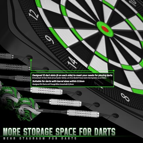 CyeeLife Electronic Dartboard with Soft Darts and Extra Accessories,8 Players&34 Games&255 Variations