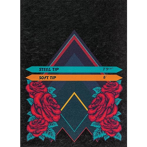 Pig Home Solutions Color Burst Design Self-Sticking Dart Mat - style: Rose