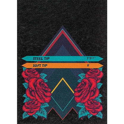 Pig Home Solutions Color Burst Design Self-Sticking Dart Mat - style: Rose
