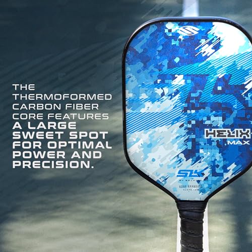 Selkirk Sport SLK Helix Pro Pickleball Paddle | Carbon Fiber & Fiberglass - color: Camo Glitch