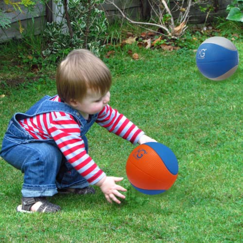 Macro Giant 6 Inch (Diameter) PU Foam Basketball, Set of 4, Basic Colors, Beginner, Training Practice, Playground, Preschool - color: Basic Colors