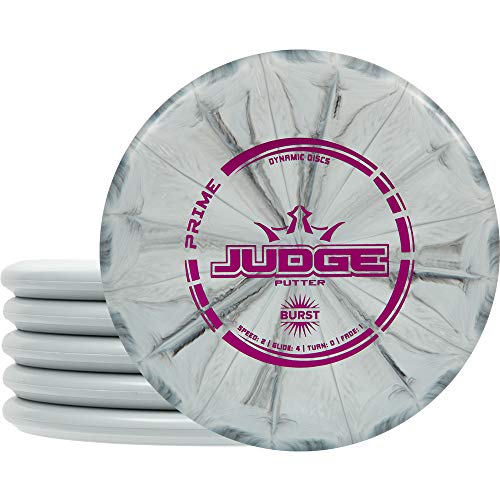 Dynamic Discs Judge Disc Golf Putter, Men and Women Frisbee Golf Putter Set, 170g+, Discs Golf Color & Stamp Will Vary, 5 Pack - style: Prime Burst