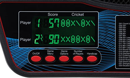 Viper Orion Electronic Soft Tip Dartboard with LaserLite Laser Throw/Toe Line Marker, red and Black