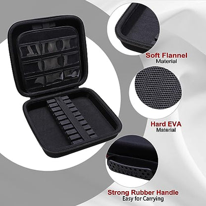 LTGEM Darts Case Compatible with All Specifications of Darts Steel Tip and Soft Tip Darts, Plastic Darts, Holds 18 Darts and Extra Accessories, Tips, Shafts and Flights(Only Case)