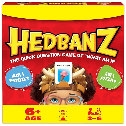 Spin Master Games, Hedbanz 2023 Edition with New Cards, Picture Guessing Board Game, for Family & Kids, 2-6 Players, for Ages 6 & Up - style: Hedbanz Classic, 2nd Edition 2023