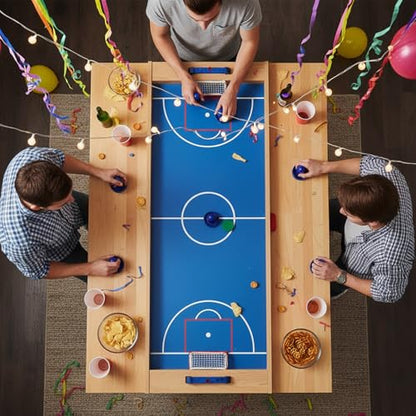 10-piece Set Mini Air Hockey Pushers and Pucks, Strikers Goal Handles Pushers Paddles Air Hockey Table Replacement Accessories, (2 Pushers, 4 Pucks,4 Pads), 60MM - color: Blue