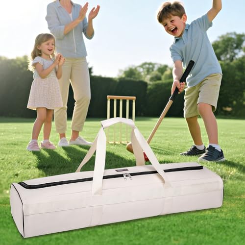 39" Croquet Set Carrying Bag for Storage,Travel Sports Duffel Croquet Mallet Storage Goalball Bat Organizer for Holding 6-8 Players Set, Croquet Stick Tote, Ideas (Bag Only) - size: 39inch