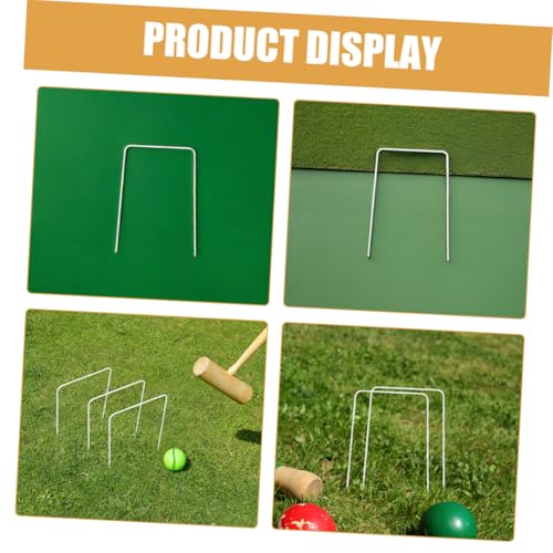Garneck 10pcs Replacement Accessories for Family Lawn Games Compatible with Croquet Easy Setup for Backyard Outdoor Fun