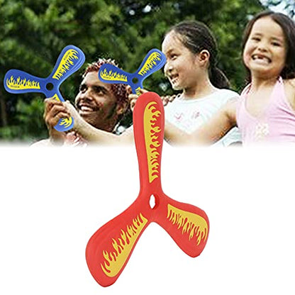 RiToEasysports Boomerang Toy, EVA Throw Catch Toy 3 Blade Flying Toy for Kids Outdoor ParentChild Interactive Game (Red)