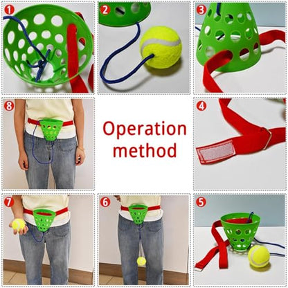 Swing Ball Game - Catch Cup | Funny Family Party Game | Swing Bucket Ball Catching Toy For Wedding Birthday Christmas Graduation Beach Yard Outdoor Indoor Fun Activity - color: Green