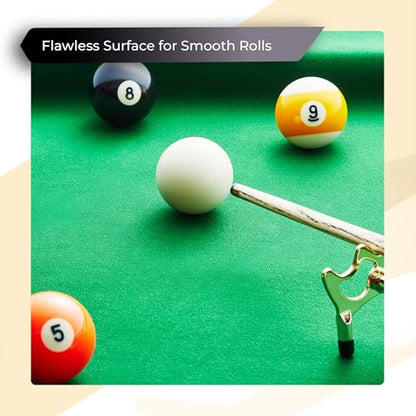Cue-King Pool Balls, 2-1/4" Regulation Size, Billiard Ball Set | Grade AA, Premium