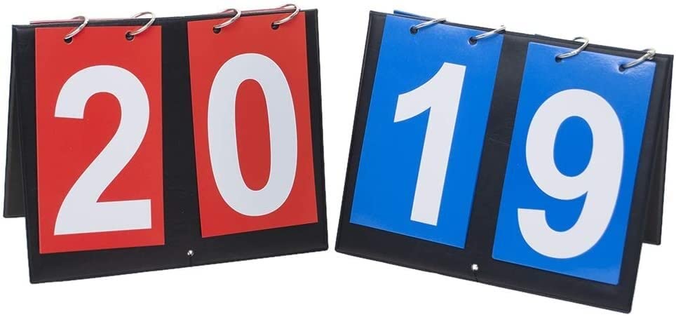 2 Sets of Portable Desktop Scoreboard Reversible Billiards Scoreboard Scoreboard Scoreboard Football Basketball Game Scoreboard Flop