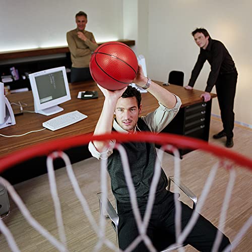 Indoor Basketball Hoop Set for Kids Adults, Mini Over The Door Hoop Set with 4 Balls for Dormitory Home Office, Upgarde Wall Mount Basketball Goal Sport Game for Boys Teen - style: SET1