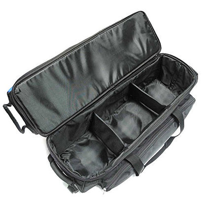 Pyramid Path Triple Tote Roller Plus Bowling Bag with Detachable Shoe Bag (Fits US Mens Size 15), Accessory and Side Pocket, Lightweight Travel Design - color: Black/Royal Blue