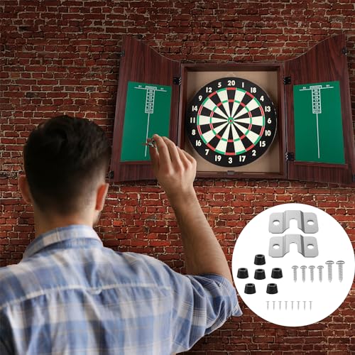 CyeeLife Dartboard Mounting Bracket,Dartboard Hanging Bracket for Steel Dart Games,Dart Accessories Kits (2 Set) - color: 2 Set