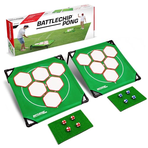 GoSports BattleChip Pong Chipping Golf Games for Adults and Families - Outdoor & Indoor Golf Game Set - Home, Backyard, Lawn, Beach, & More - style: 2 Boards