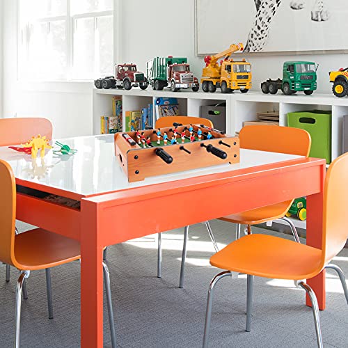WIN.MAX Mini Foosball Table (Upgrade) 20-Inch Foosball Table Adult Size Top Football/Soccer Game Table for Kids Easy to Store