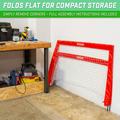 GoSports Street Hockey - Choose Between Goal Set with Sticks, Balls (6 Pack) or Sticks (2 Pack) - style: Street Hockey Goal Set