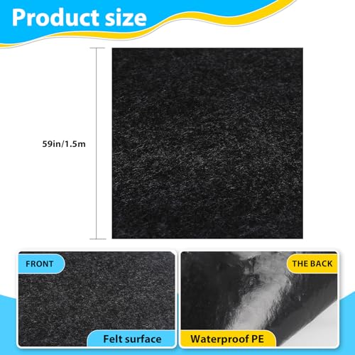 Outdoor Playhouse Mat 59'' x 59'' Portable Activity Rug with Non-Slip Backing Outside Game House Play Mat Playhouse Pad Rug for Outdoor Playground Flooring