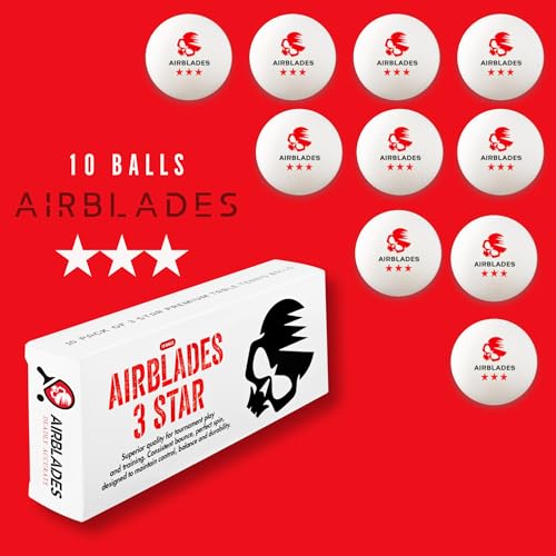 3 Star Ping Pong Balls | High Performance, Table Tennis Balls for Tournament Play & Training | Advanced ABS Plastic | Regulation Standard Ping Pong Balls - style: 10 Pack