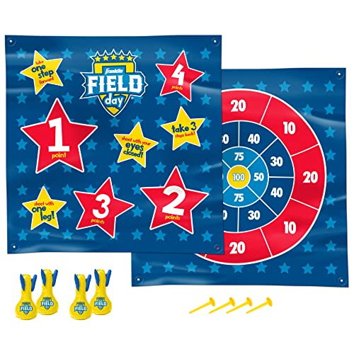 Franklin Sports Toss N Flip Darts - Indoor and Outdoor Game for Kids - Yard Toss Game with Inflatable Red + Blue Darts Included