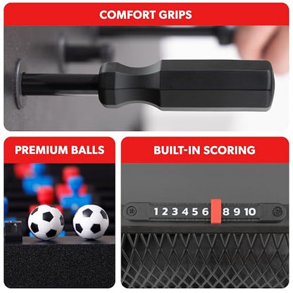 GoSports 32 Inch Tabletop Foosball Game Set - Oak or Black | Tabletop - color: Black