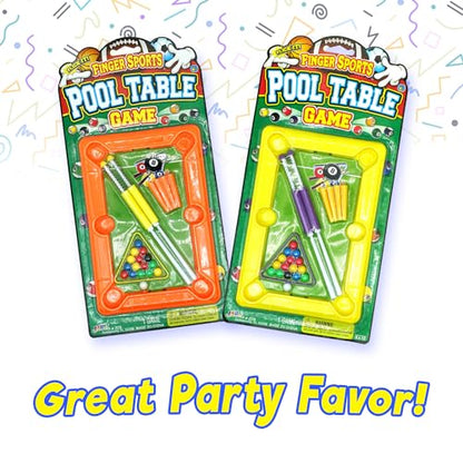 JA-RU 12 Inch Mini Pool Table Set (Mini Billiards) w/ 2 Cue Stick & Pool Balls. Portable Travel Size Mini Arcade Game. Office Desk Toys & Tabletop Games. Party Favors. 209 - style: 3 Pack