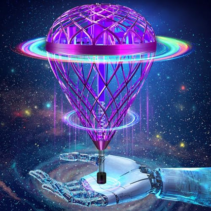 AMERFIST The Latest Cool and Magical Flying Toy, Combining AI Motion Control Technology with Contact Sensing System, Make it Become Bounce & Flip & Flight Toys, Fully unleashing Your Creativity. - color: Purple