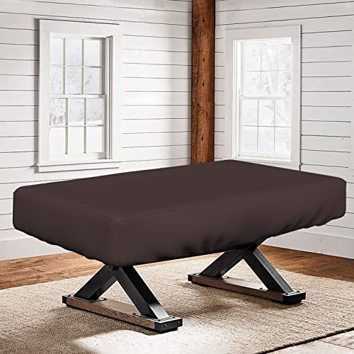Covers & All Air Hockey Table Covers, Made of 12 Oz Waterproof & UV-Resistant Cover Max Fabric, Suitable for Indoors/Outdoors (88" W x 44" D x 15" H, Coffee) - color: Coffee