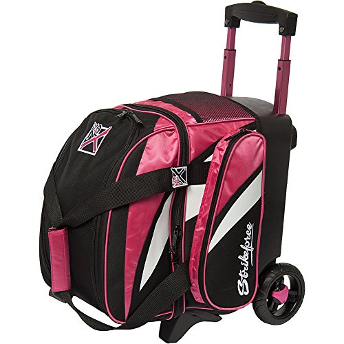 KR Strikeforce Cruiser Single Bowling Ball, Shoe and Accessory Roller Bowling Bag - color: Pink/White/Black