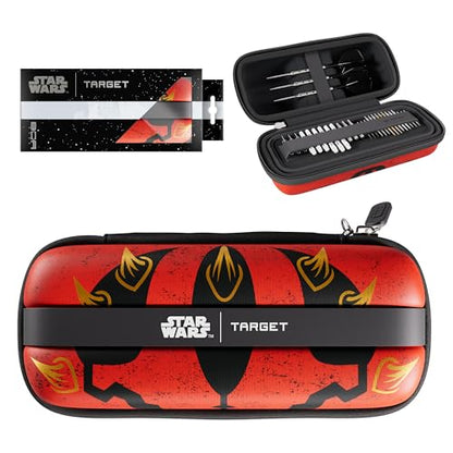 Target Darts Star Wars Darth Maul BOA Wallet | Premium Dart Case with Sith Design, Swiss Point Tip Storage, Rigid Outer Shell & Organised Accessories Holder - style: Darth Maul