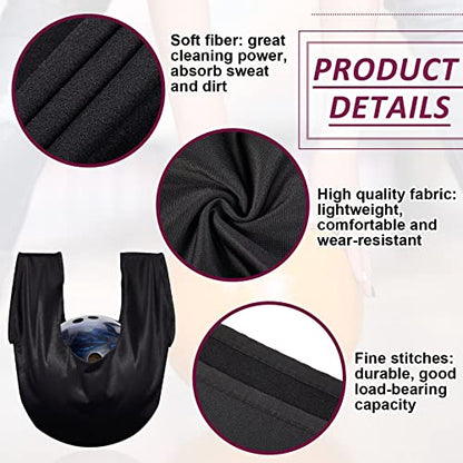 Civaner 3 Pack Bowling Ball Seesaw Bowling Ball Polisher Washable Bowlings Accessories Giant Bow Ling Balls Polisher Cleaner Towel Seesaw Holder Towel Bag Black - style: Classic
