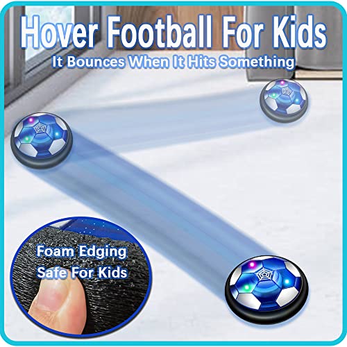 JRD&BS WINL Hover Soccer Ball Toys for Boys Girls Rechargeable Floating Soccer Ball with Led Lights Indoor Air Football Game Birthday Gifts for Kids 3-12 Yr - color: Black