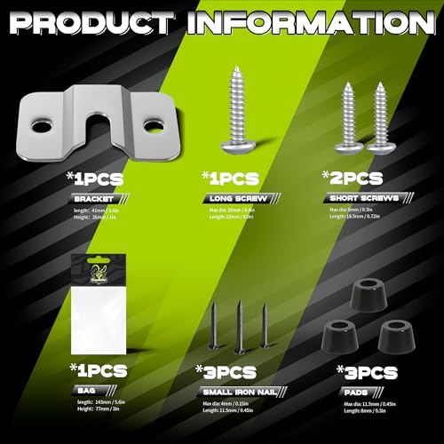 Dartboard Hanger - Wall Mounting Kit with Hooks for Dartboard