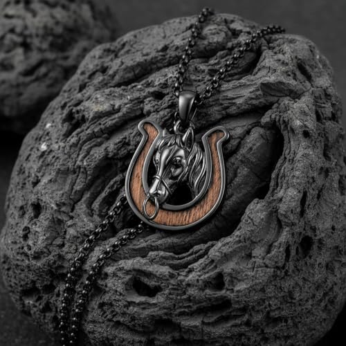 Wood Necklace Silver Fox/Phoenix/Horse Horseshoe/Dragonfly/Celtic Knot Fairy Whimsy Jewelry Whimsical Gifts for Women