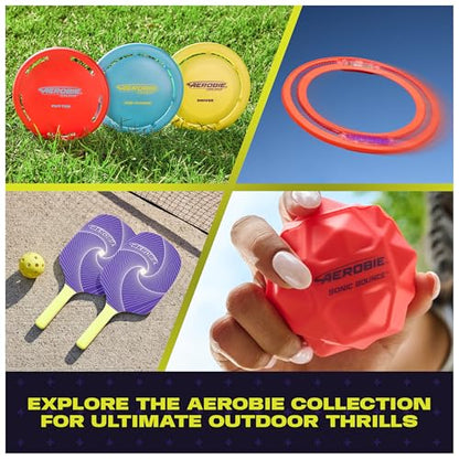 Aerobie Bounce Disc, Throwing Disc Toy for Kids, Backyard Toys, Outdoor Games for Adults & Family, Ages 5 & Up