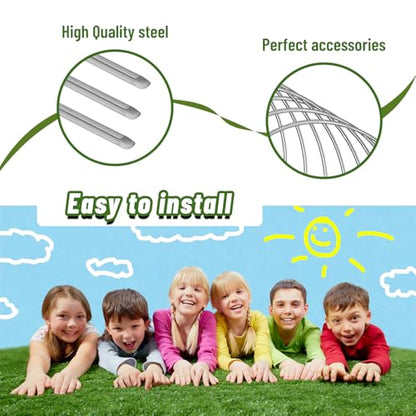 Set of 10 Croquet Wickets Replacement for Croquet Metal Hoops with Galvanized and Plastic Coating for Family Lawn Backyard Outdoor Game (Arch) - size: Arch